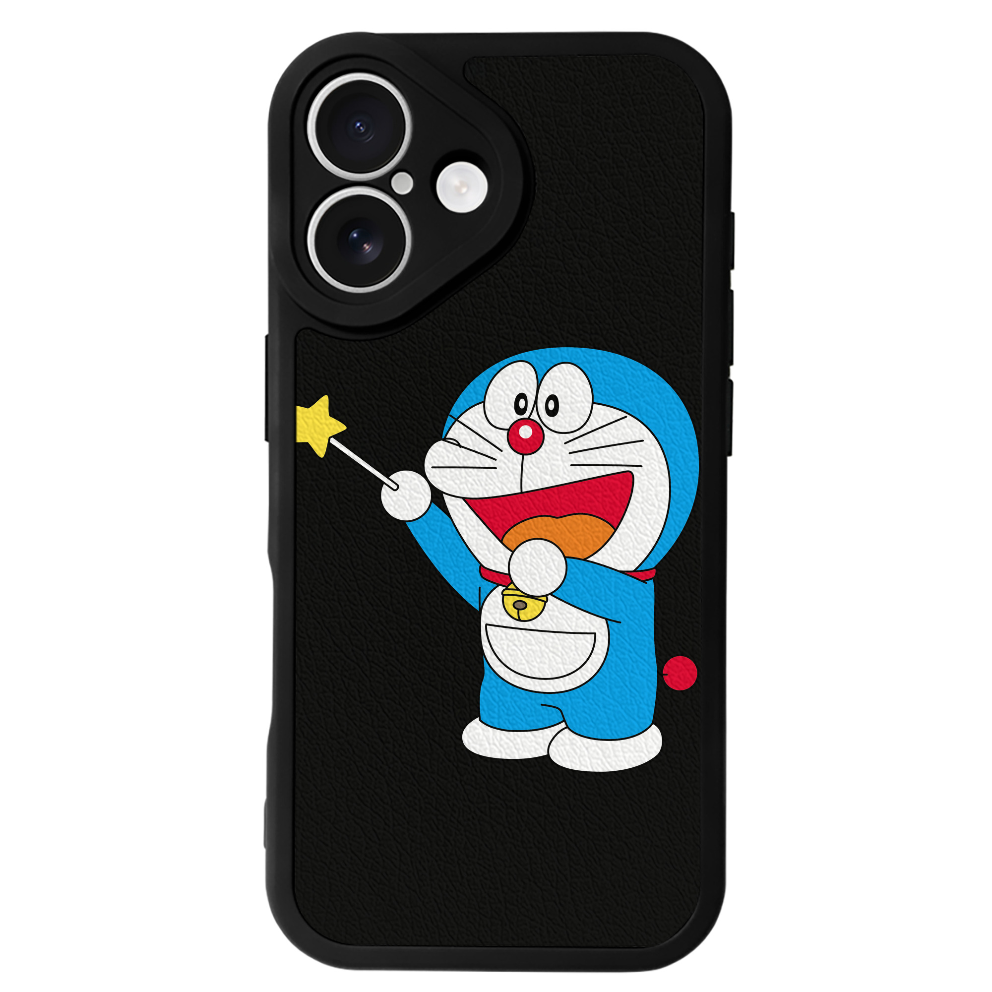 （画像用） ドラえもん Doraemon 【iPhone 16シリーズ対応】シリコンスマホケース（レザー調） 材質：シリコン